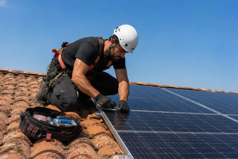 Maintenance et monitoring de panneaux solaires à Angrie